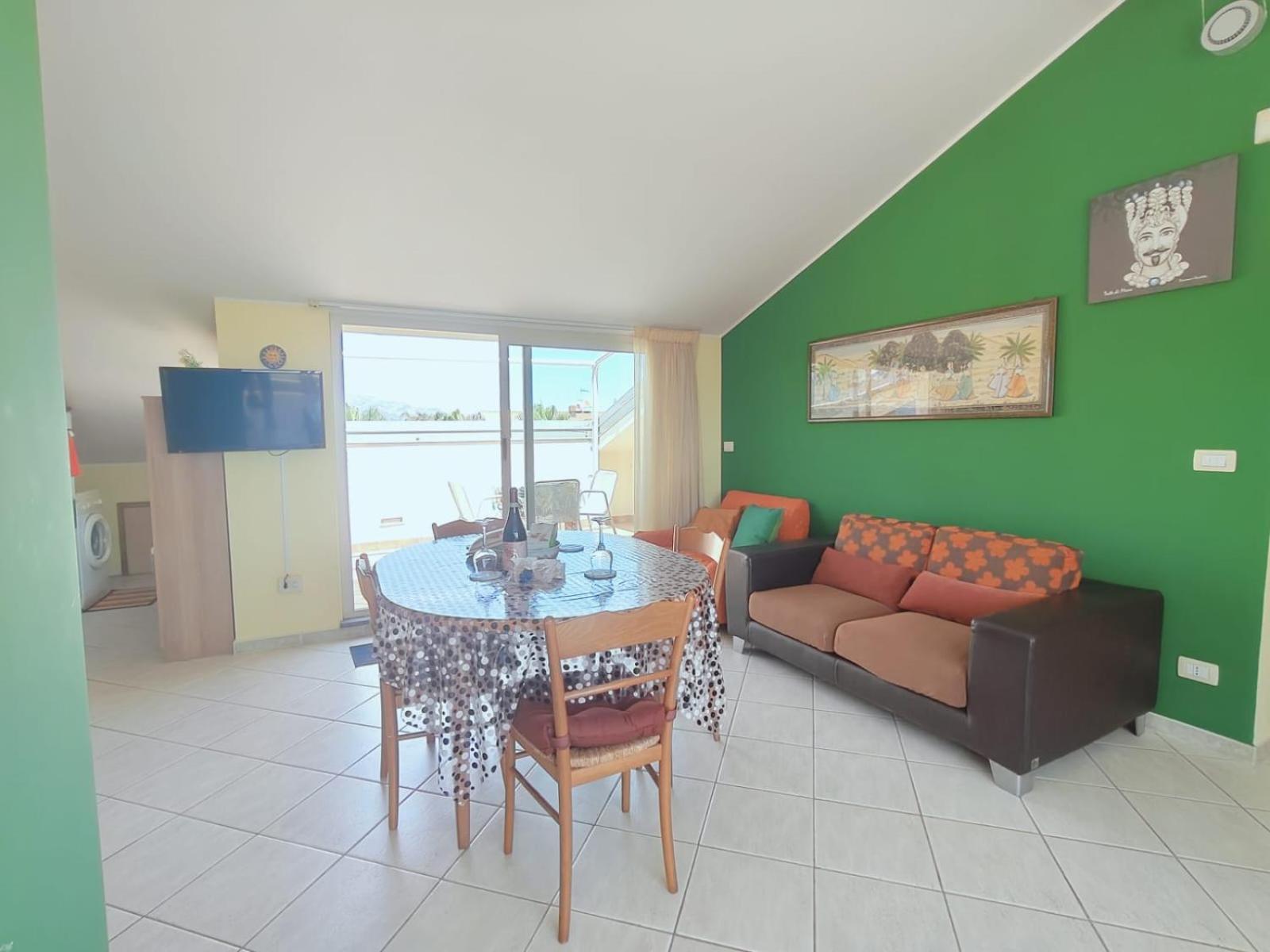 Sicilia, Mansarda Le Due Terrazze Apartment มาสคาลิ ภายนอก รูปภาพ